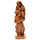 Virgin Eleousa statue in Bethlehem olive wood 50 cm s1