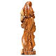 Virgin Eleousa statue in Bethlehem olive wood 50 cm s5