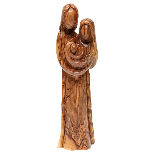 Holy Family statue in Bethlehem olive wood 40 cm 1