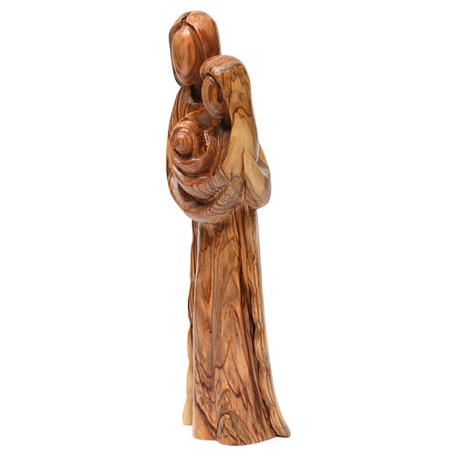 Holy Family statue in Bethlehem olive wood 40 cm 3