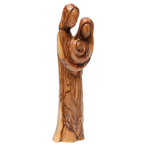 Holy Family statue in Bethlehem olive wood 40 cm 4