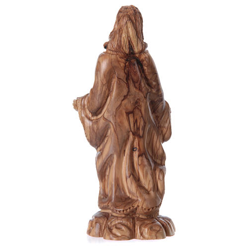 Statua Gesù in ulivo di Betlemme 24 cm 4