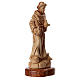 Statua San Francesco in ulivo di Betlemme 23 cm s3