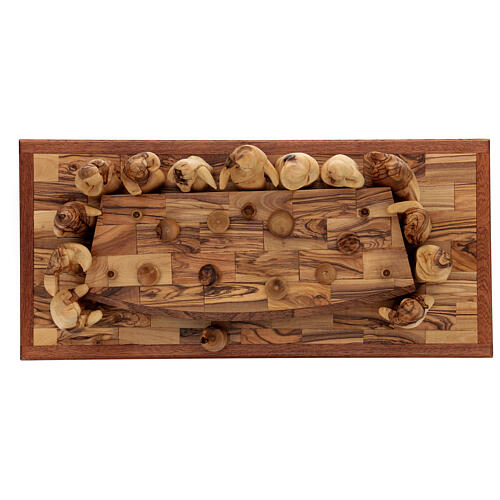 Das letzte Abendmahl – 12 cm Olivenholz-Figurengruppe auf 50 × 22 cm Basis 7