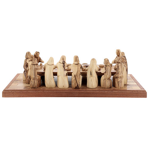 Das letzte Abendmahl – 12 cm Olivenholz-Figurengruppe auf 50 × 22 cm Basis 8