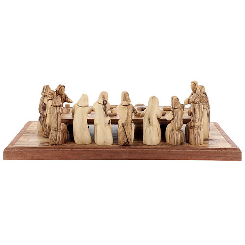 Last Supper, 12 cm characters on one support, olivewood, Palestine, 50x22 cm 8