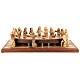 Last Supper, 12 cm characters on one support, olivewood, Palestine, 50x22 cm s1