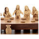 Last Supper, 12 cm characters on one support, olivewood, Palestine, 50x22 cm s2