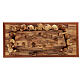 Last Supper, 12 cm characters on one support, olivewood, Palestine, 50x22 cm s7