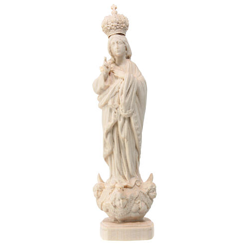 Mary of Angels statue in natural Val Gardena maple wood 1