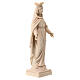 Miraculous Mary statue with crown in natural Val Gardena maple wood s3