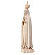 Our Lady of Fatima with crown, natural maple wood, Val Gardena s2