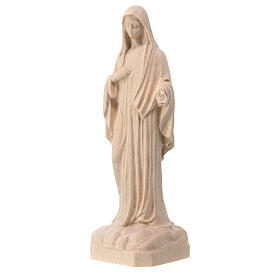 Our Lady of Medjugorje, natural maple wood, Val Gardena