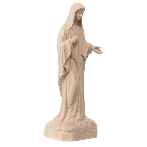 Our Lady of Medjugorje, natural maple wood, Val Gardena 3