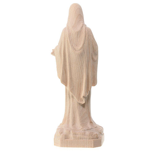 Our Lady of Medjugorje, natural maple wood, Val Gardena 4