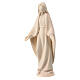 Statue of Miraculous Mary in natural maple wood Val Gardena s2