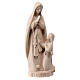 Our Lady of Lourdes with Bernadette, natural maple wood, Val Gardena s1