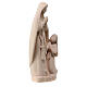 Madonna di Lourdes con Bernardette acero naturale Val Gardena s3