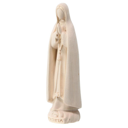 Our Lady of Fatima statue modern natural maple Val Gardena 2