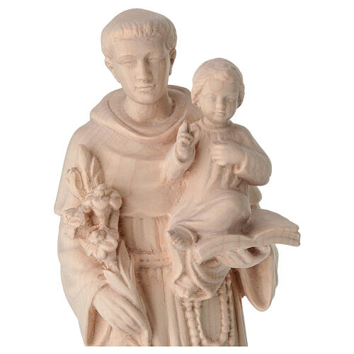 Saint Anthony of natural maple wood, Val Gardena 2