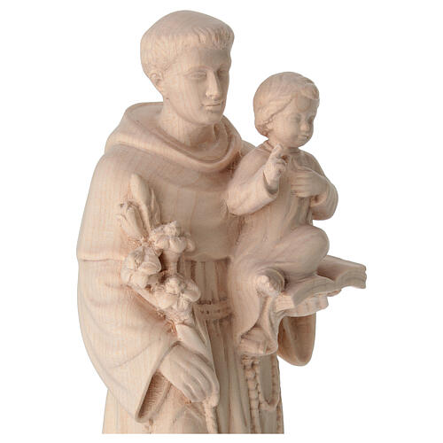 Saint Anthony of natural maple wood, Val Gardena 4