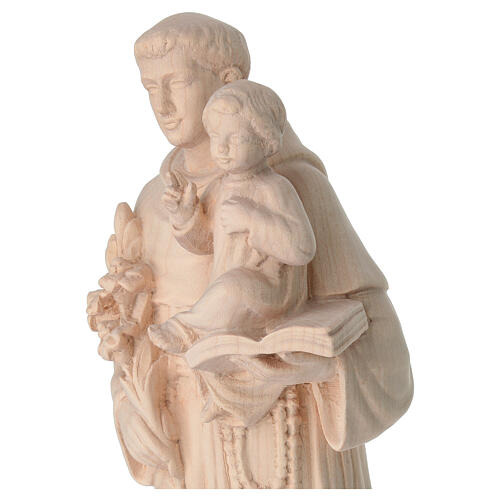 Saint Anthony of natural maple wood, Val Gardena 6