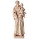 Saint Anthony of natural maple wood, Val Gardena s1