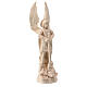 St Michael statue natural maple wood Val Gardena s3
