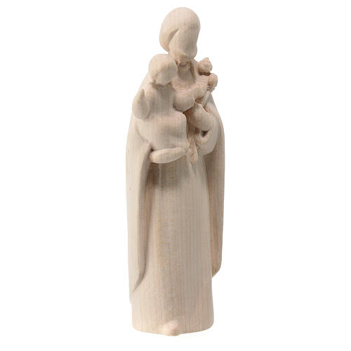 Moderner Heiliger Josef mit dem Jesuskind, Ahornholz, natur, Grödnertal 3