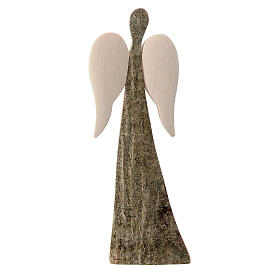 Angel of natural pinewood, Val Gardena, 9 cm
