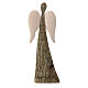 Angel of natural pinewood, Val Gardena, 9 cm s1