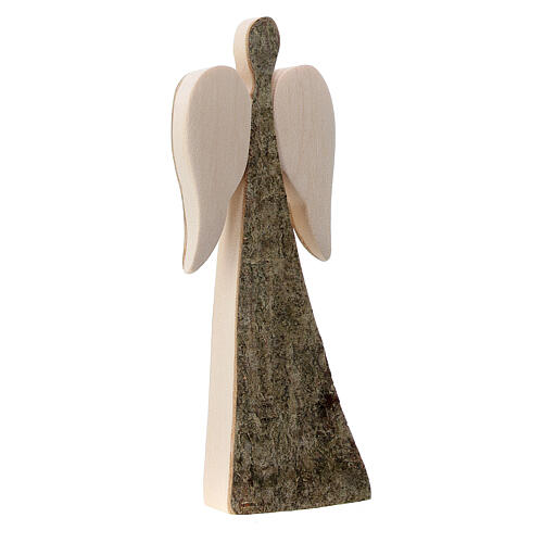 Guardian angel 9 cm in pine Val Gardena wood 3
