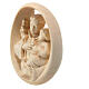 Saint Anthony high-relief of natural maple wood, Val Gardena s3