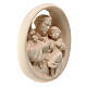 St Anthony relief statue in maple Val Gardena wood s2