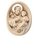 St Anthony relief statue in maple Val Gardena wood s3