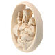 St Anthony relief statue in maple Val Gardena wood s6