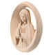 Our Lady of Fatima high-relief of natural maple wood, Val Gardena s2