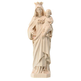 Our Lady of Mount Carmel of natural maple wood, Val Gardena