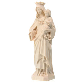 Our Lady of Mount Carmel of natural maple wood, Val Gardena