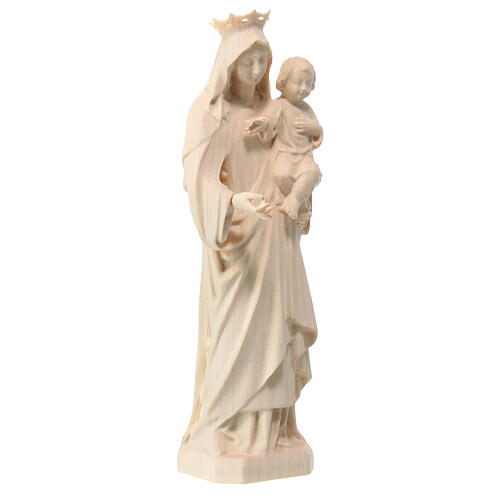 Our Lady of Mount Carmel of natural maple wood, Val Gardena 3