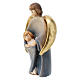 Guardian angel statue with child painted Val Gardena maple s3