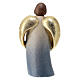 Guardian angel statue with child painted Val Gardena maple s5
