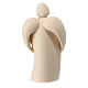 Guardian Angel with young girl, natural maple wood, Val Gardena s4