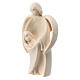 Guardian angel with boy statue natural Val Gardena maple s2