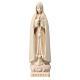Our Lady of Fatima statue in natural maple Valgardena s1