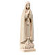 Our Lady of Fatima statue in natural maple Valgardena s3