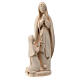 Modern Our Lady of Lourdes and Bernadette, Val Gardena natural maple wood s2