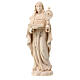 St Clare statue in natural maple Val Gardena s1