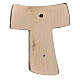 Saint Francis' Tau cross, Val Gardena painted maple wood s3