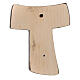 Tau cross St Francis painted Val Gardena maple s3